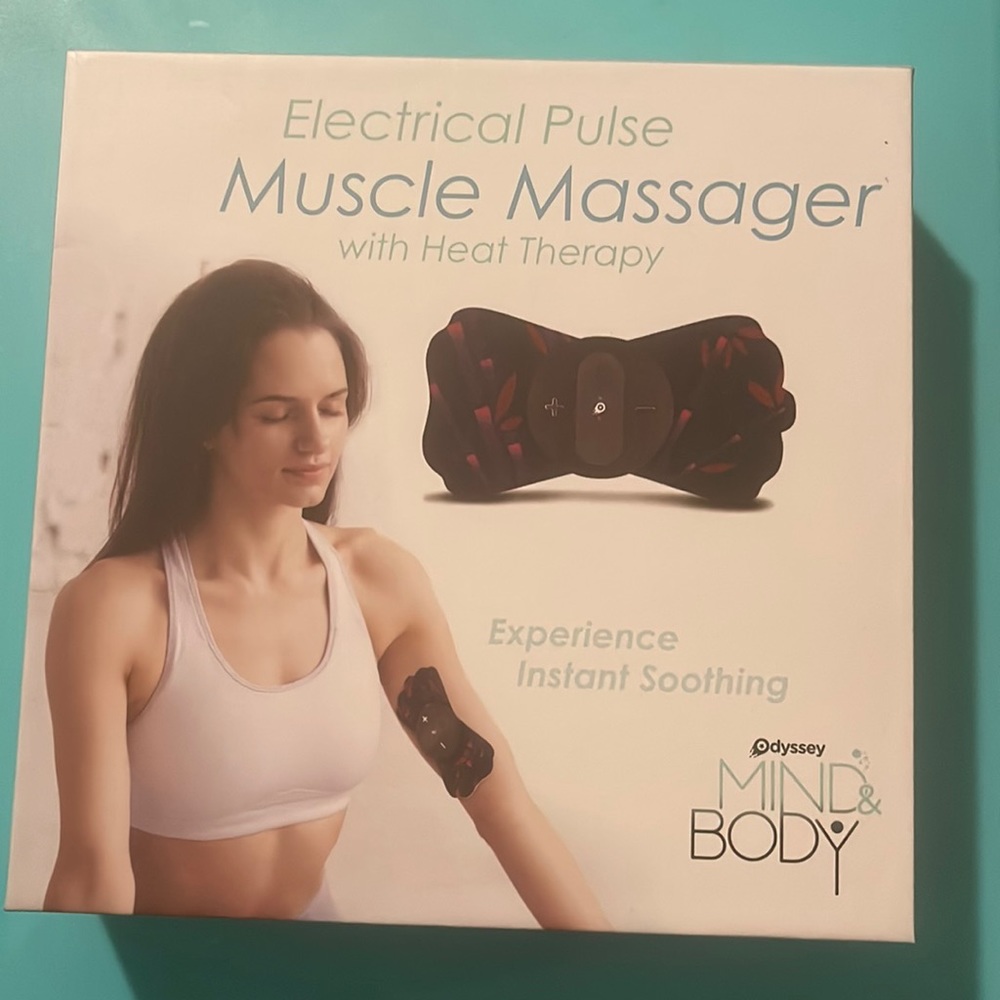 Electrical pulse muscle massager with heat therapy by Odyssey, mind and body